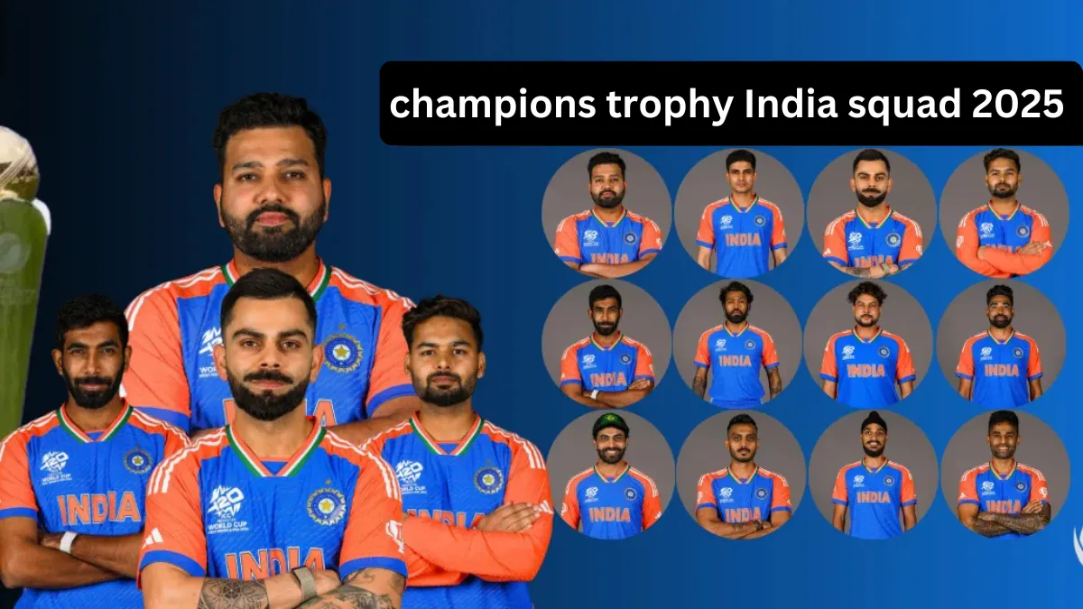 champions trophy India squad 2025